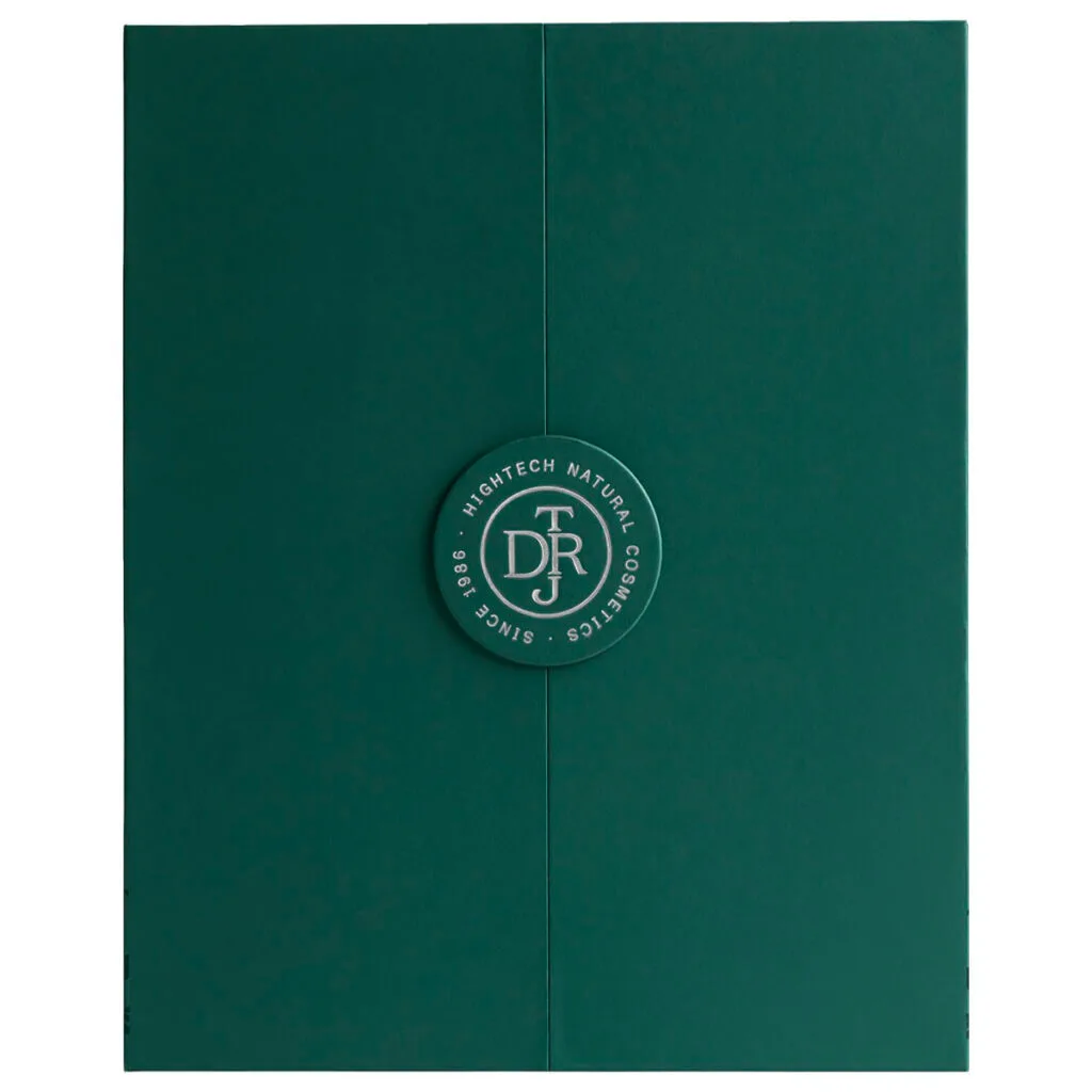 Frontal de la caja verde del Calendario de adviento Team Dr Joseph 2025 Frontal de la caja verde del Calendario de adviento Team Dr Joseph 2025
