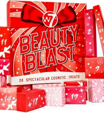 El Calendario de adviento 2026 W7 Beauty Blast con sus cajitas individuales