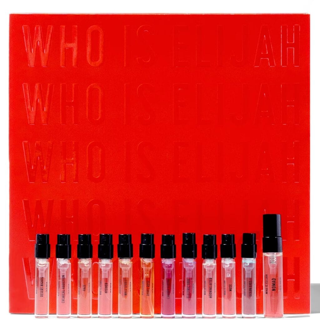 La caja y los perfumes del Calendario de adviento Who is Elijah 2025 La caja y los perfumes del Calendario de adviento Who is Elijah 2025