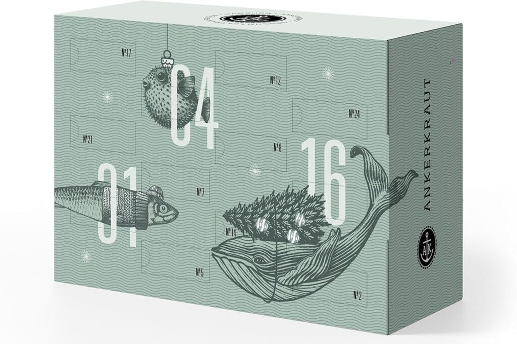 La caja del Calendario de adviento de especias Ankerkraut 2025