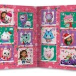 Un calendario de adviento de Gabby’s Dollhouse díptico