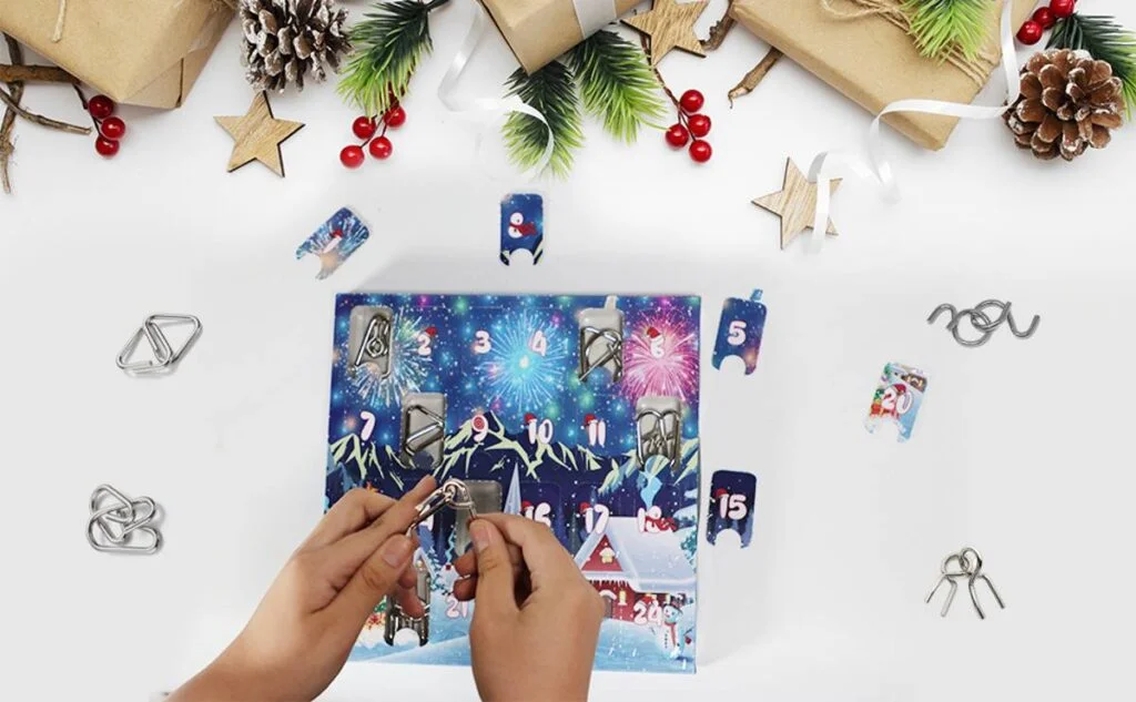Calendarios de Adviento de rompecabezas y puzzles