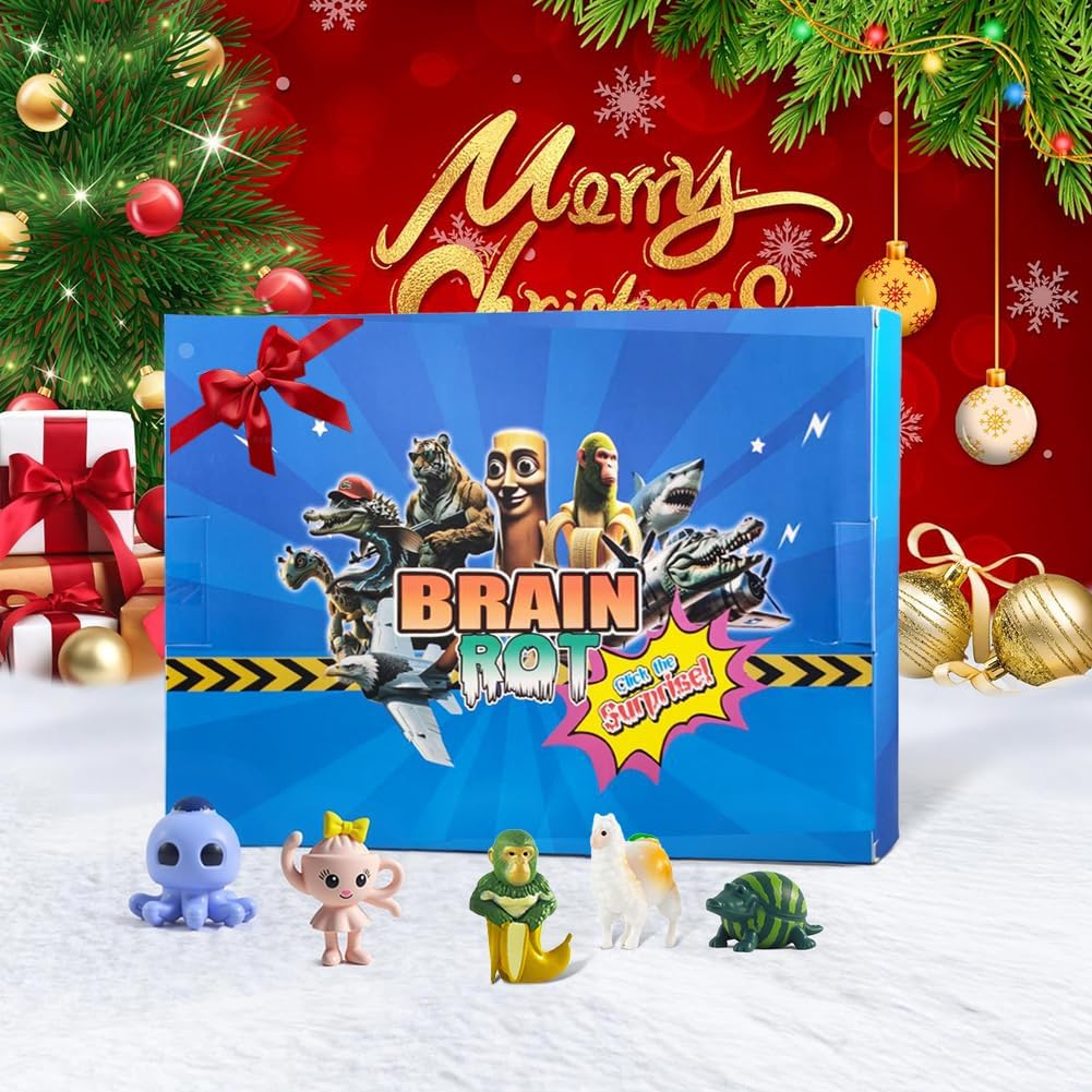 La caja de uno de los Calendarios de adviento Brainrot 2025