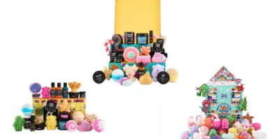 Calendarios de Adviento Lush 2025, baños veganos y sostenibles 4 Los tres Calendarios de Adviento Lush 2025