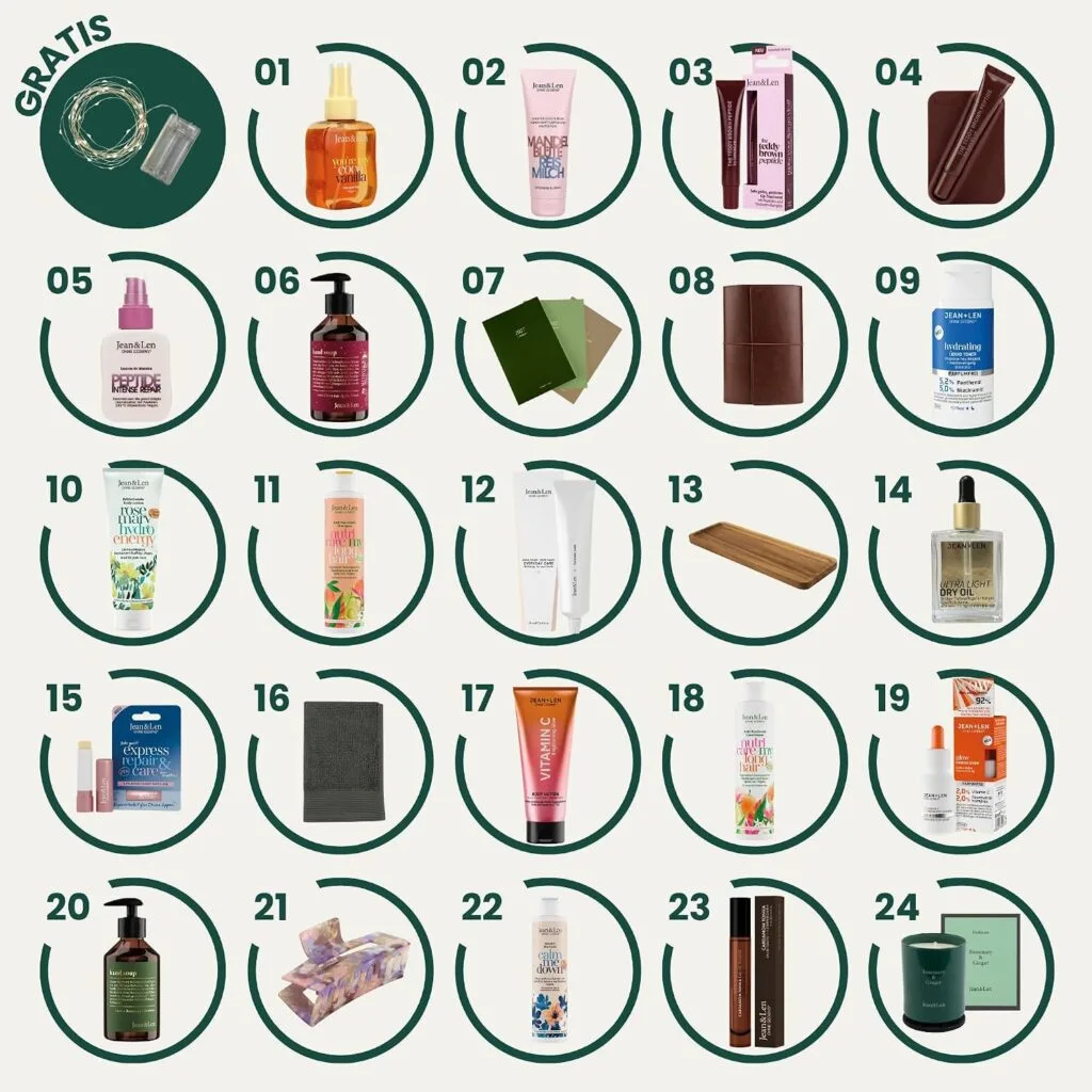Los productos del Calendario de adviento Jean & Len 2026