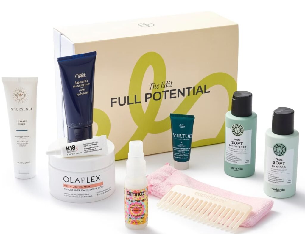 La caja y los productos de Cult Beauty The Full Potential Edit 2026