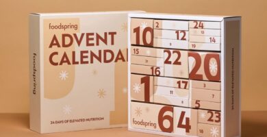 La caja del Calendario de Adviento Foodspring 2024