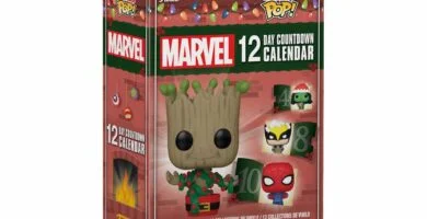 La caja del calendario Funko Pop Marvel 12 Day Countdown 2024