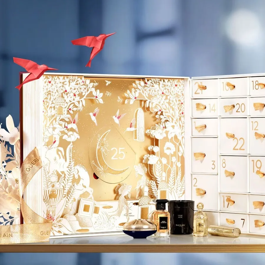 El interior del Calendario de adviento Guerlain 2025