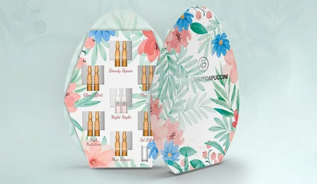 La presentación en forma de huevo del Germaine de Capuccini Beauty Easter Egg