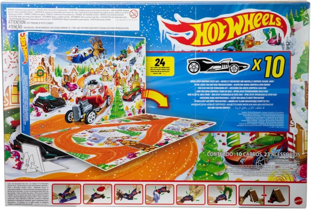 Qué incluye el Calendario de Adviento Hot Wheels 2025