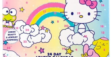 La caja de un calendario de adviento de Hello Kitty y Sanrio