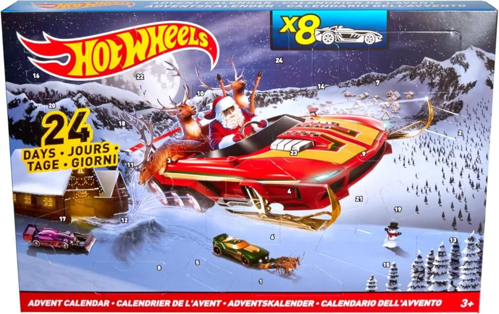 La caja del Calendario de Adviento Hot Wheels 2016