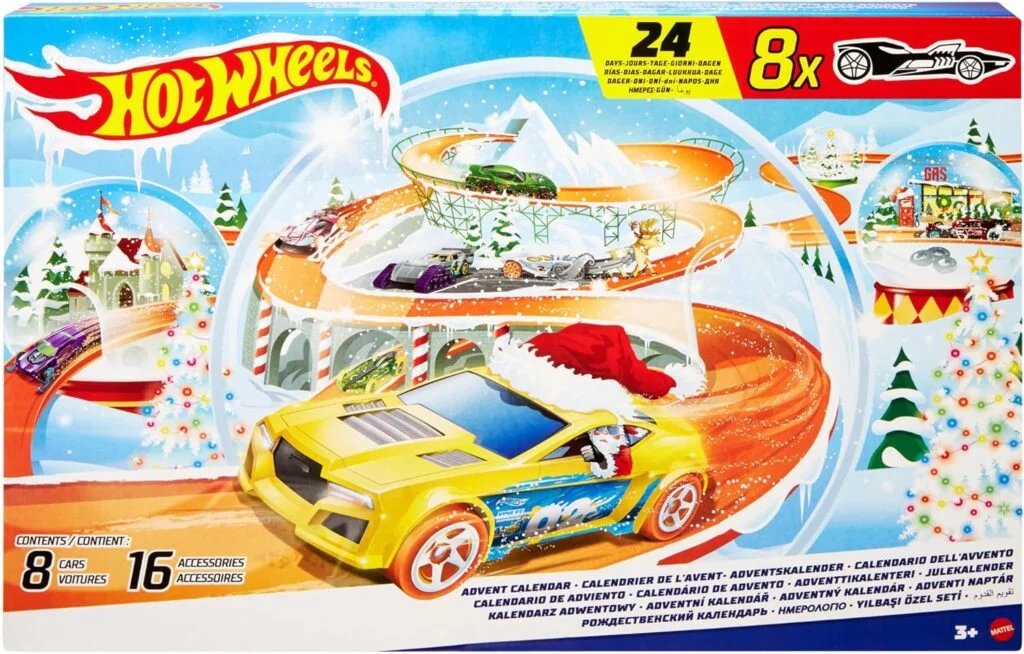 La caja del Calendario de Adviento Hot Wheels 2024