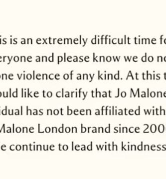 Jo Malone polémica Israel