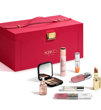 La caja y algunos de los productos del Calendario de adviento Kiko Milano 2026