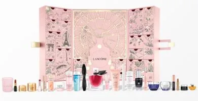 Calendario de adviento Lancôme 2025 3 El interior de la caja y los productos del Calendario de adviento Lancôme 2025