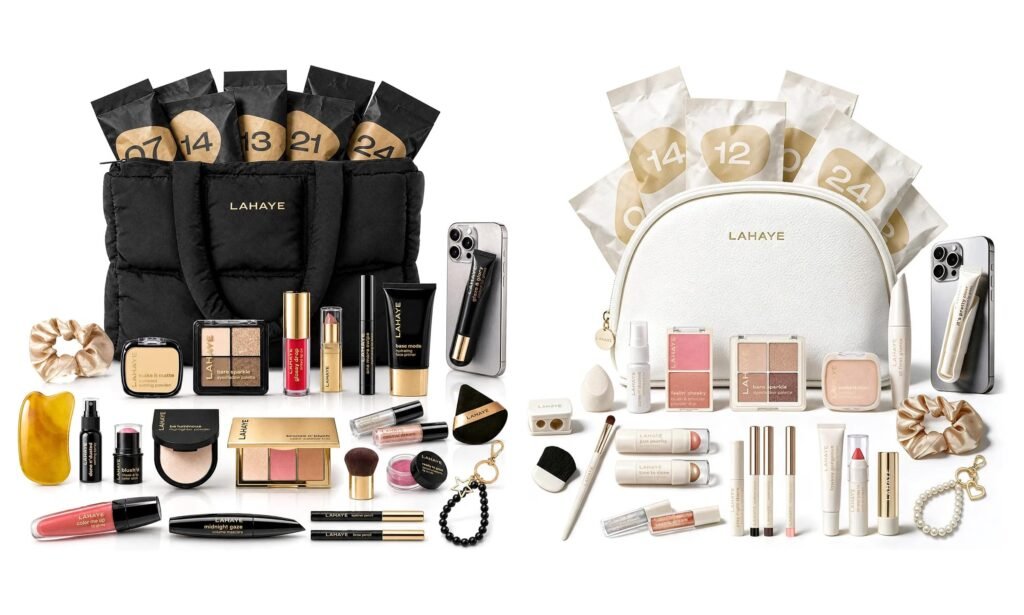 Calendario de adviento Lahaye 2026, ya a la venta 1 Las dos versiones del Calendario de adviento Lahaye 2026: la Black Bag Edition y la White Bag Edition, ambas con los productos que incluyen