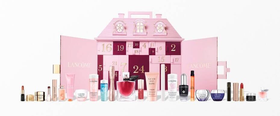 Calendario de adviento Lancôme 2026 La caja y los productos del Calendario de adviento Lancôme 2026