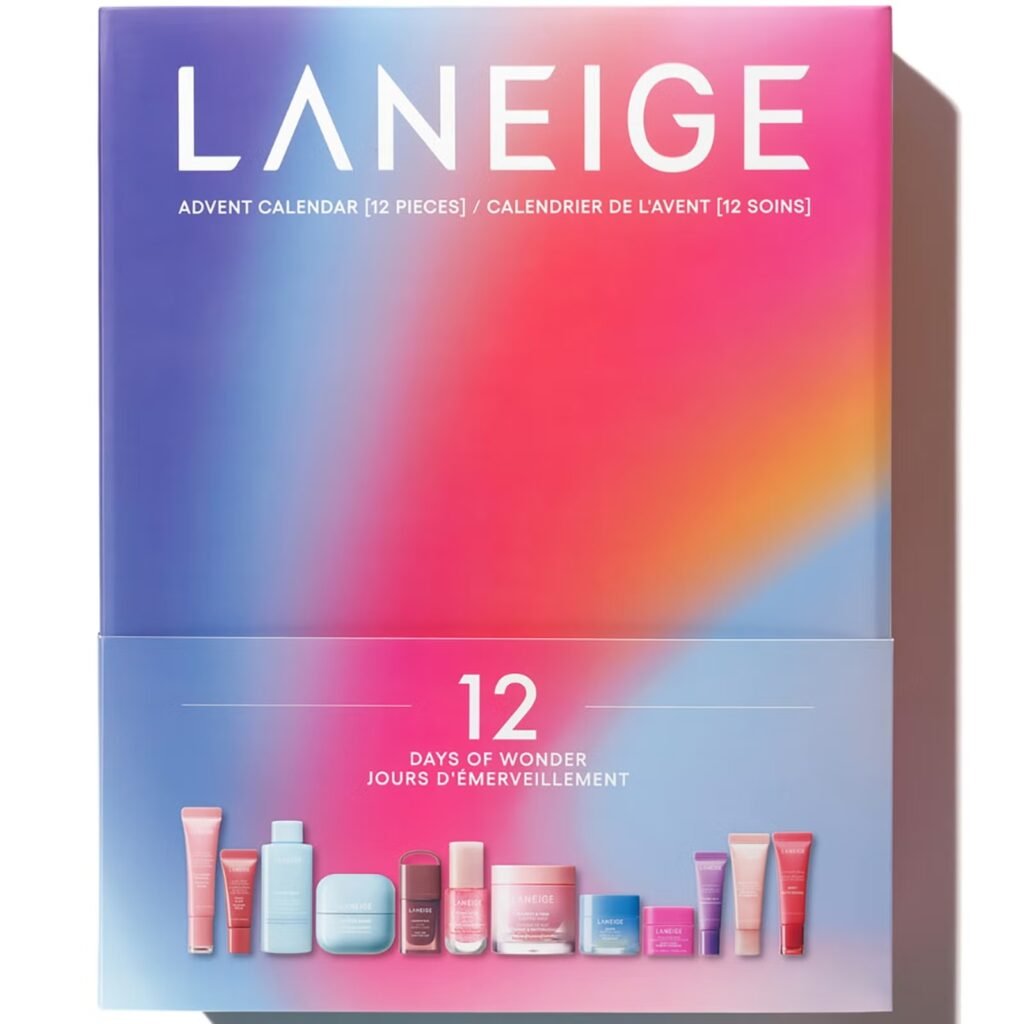 La caja abierta del Calendario de adviento Laneige 2026 La caja del Calendario de adviento Laneige 2026