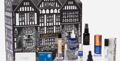 La caja y algunos de los productos del Calendario de adviento Liberty Men 2025