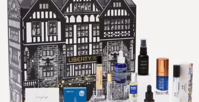La caja y algunos de los productos del Calendario de adviento Liberty Men 2025