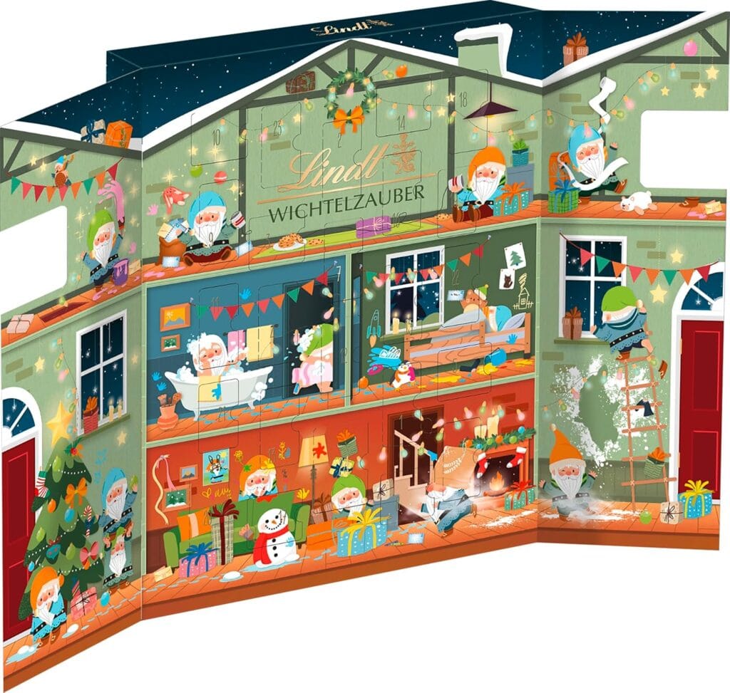 Calendarios de adviento de chocolate 2 Lindt Gnome Magic Advent Calendar 2025
