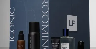 La caja y algunos de los productos del Calendario de adviento Lookfantastic 2026 para hombres