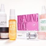 La caja y los 8 productos del set Lookfantastic Trending Beauty 2024