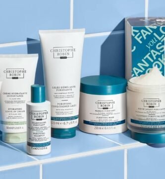 Los productos y la caja de la edición especial Lookfantastic x Christophe Robin