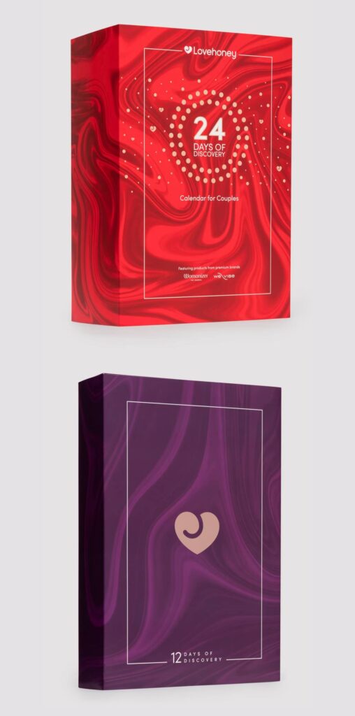 Las dos cajas de los Calendarios de Adviento Lovehoney 2024