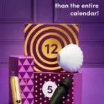 La caja y algunos productos del Calendario de adviento Lovehoney Indulge in Pleasure 2025