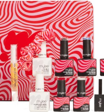 La caja y los productos del Calendario de Adviento Mylee 2024