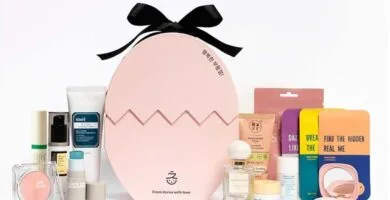La presentación y los productos del huevo de Pascua MiiN Cosmetics Easter Egg.