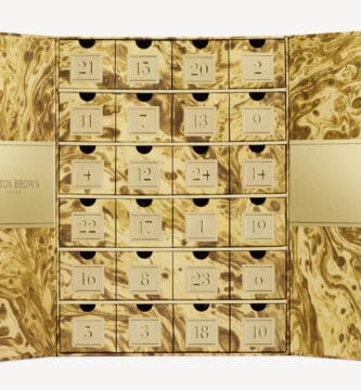 El dorado interior del Calendario de Adviento Molton Brown 2024