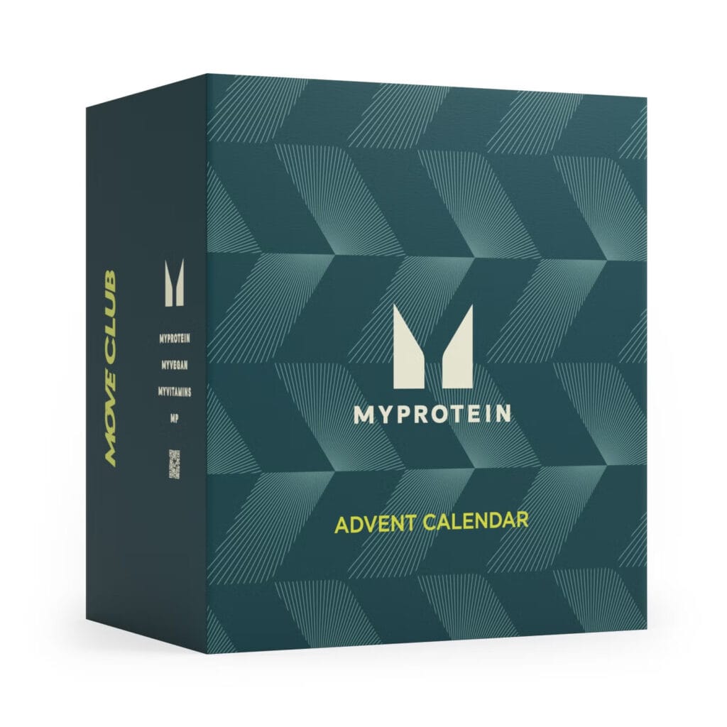 La caja del Calendario de adviento MyProtein 2025