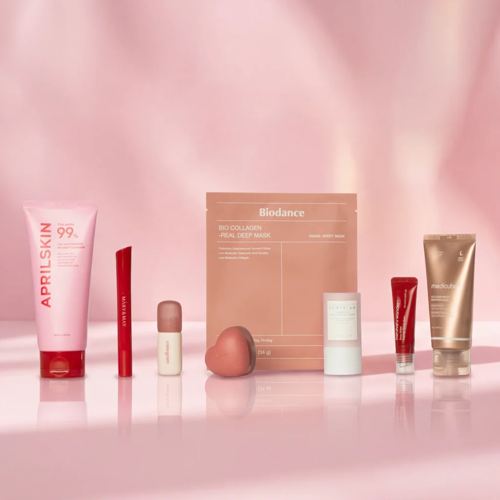 Productos del Calendario de adviento Notino Korean Beauty Gems 2026 Los productos de maquillaje del Calendario de adviento Notino Korean Beauty Gems 2026