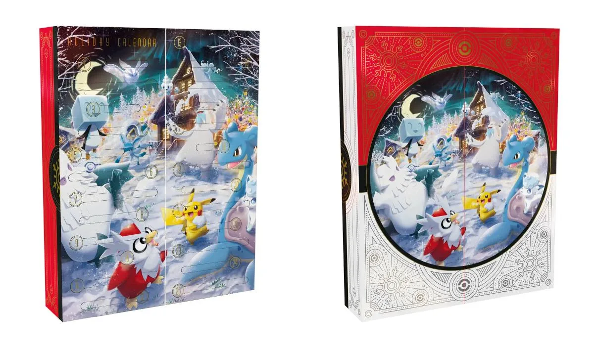 Calendarios de adviento de Pokémon 24 POKEMON TCG 2020 HOLIDAY CALENDAR