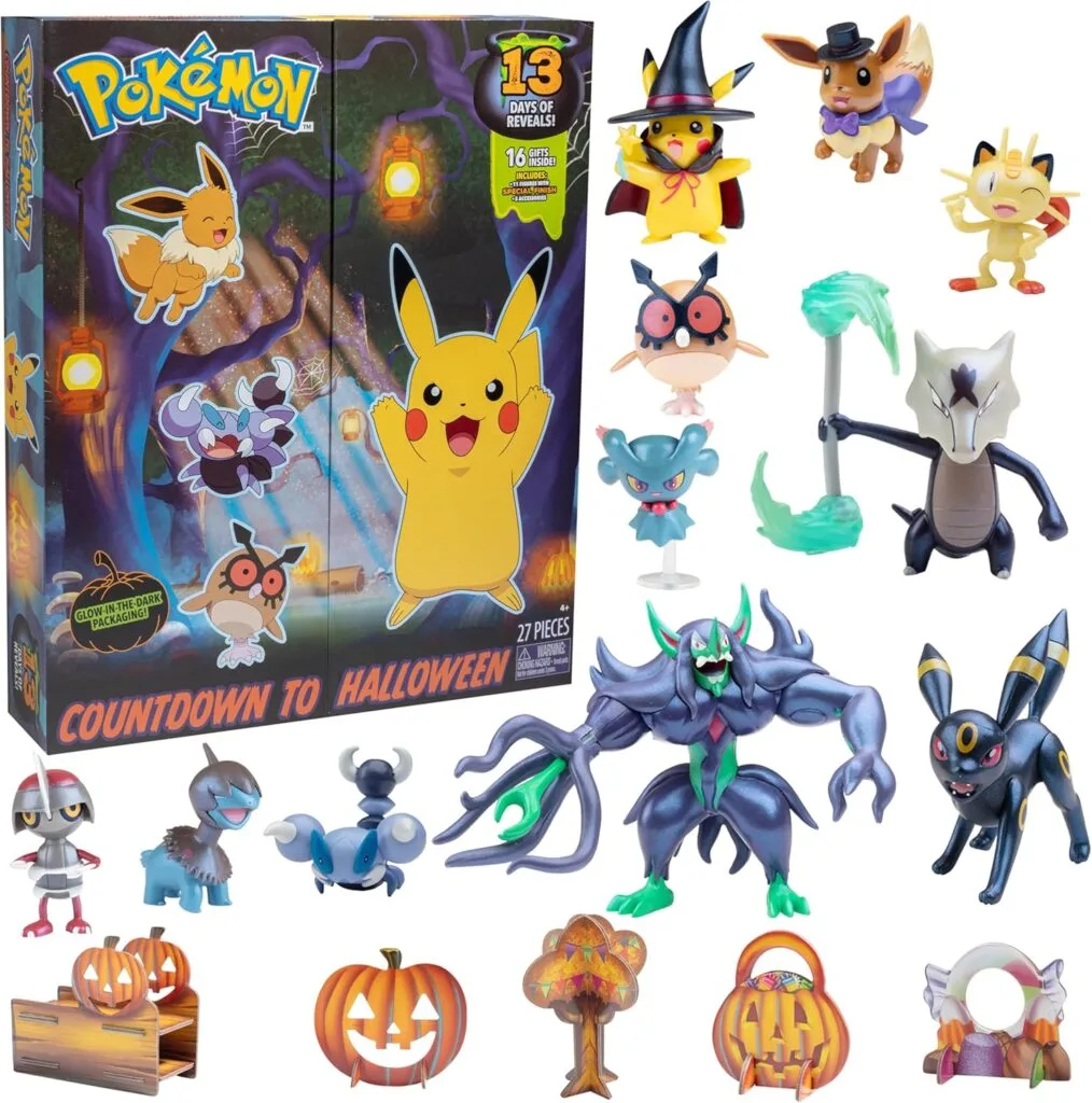 Calendarios de adviento de Pokémon 8 Calendario de adviento Pokémon Countdown to Halloween 2024