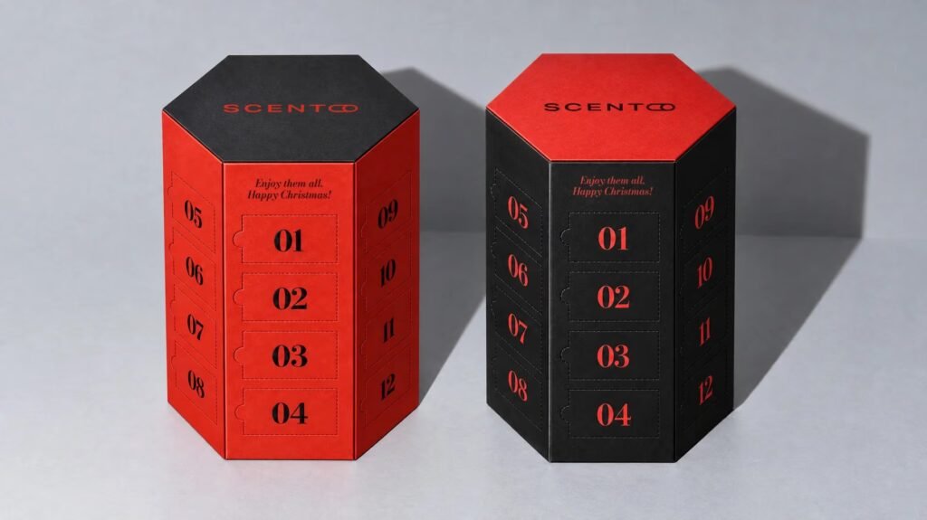Las cajas de los Calendarios de adviento Scento 2026