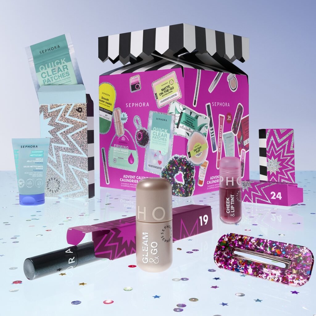 Calendario de adviento Sephora Collection 2026 La caja y los productos del Calendario de adviento Sephora Collection 2026