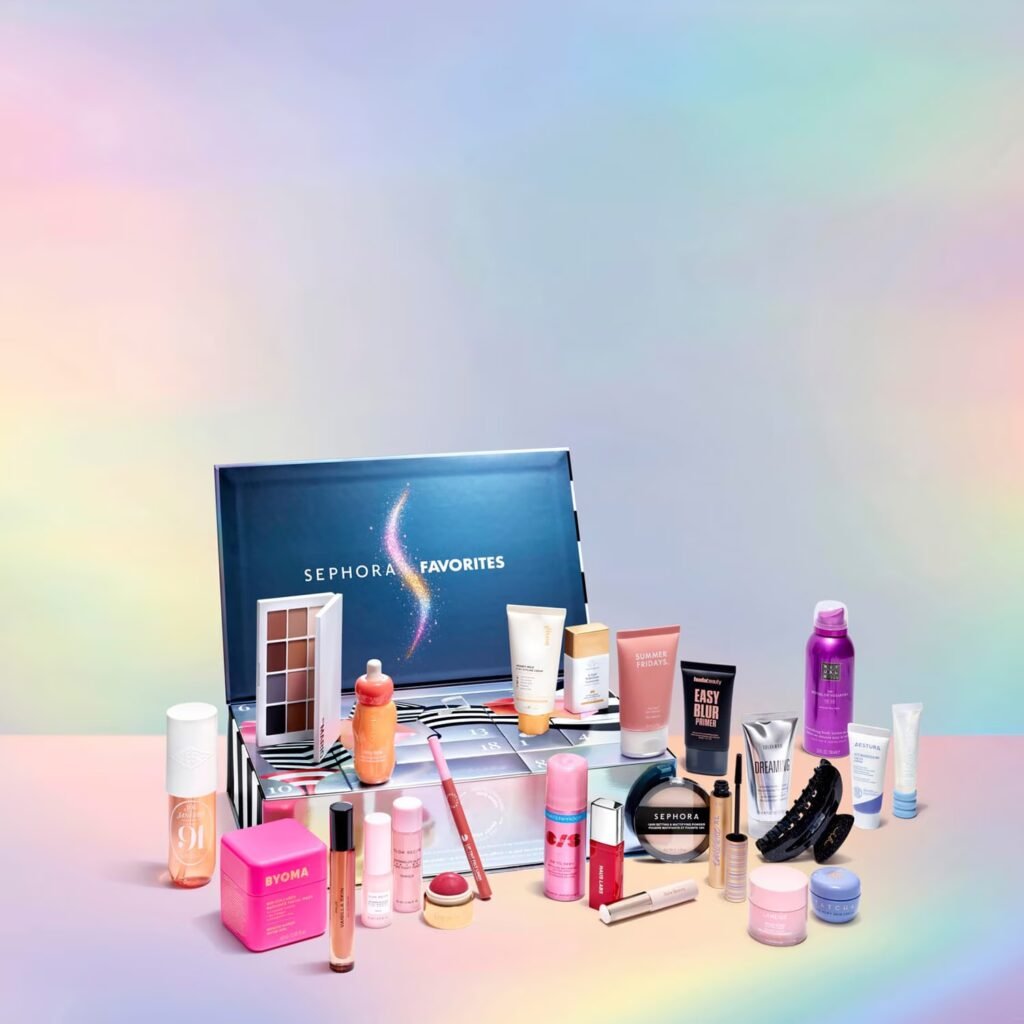 Calendarios de adviento Sephora 2026, ya a la venta 14 La caja y los productos del Calendario de adviento Sephora Favorites 2026