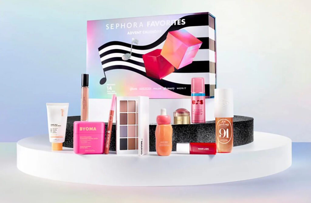 Calendario de adviento Sephora Favorites 2026 La caja y los productos del Calendario de adviento Sephora Favorites 2026