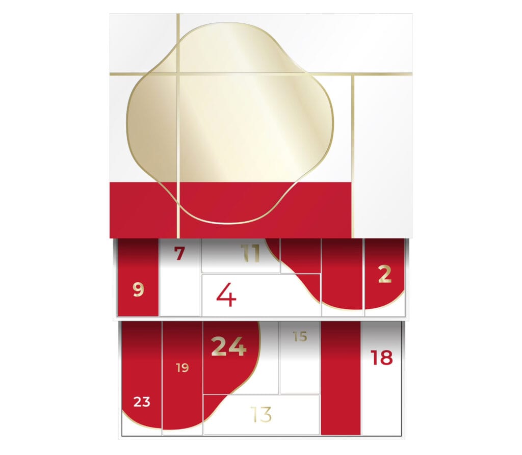 La caja del Calendario de adviento Shiseido 2025