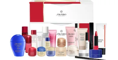 Calendario de adviento Shiseido 2025 21 La caja y los productos del Calendario de adviento Shiseido 2025