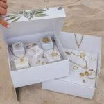 La caja abierta del Calendario de Adviento Purelei con algunas de las joyas