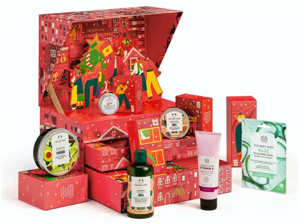 Calendarios de Adviento The Body Shop 2021 3 + 1 Exclusivo