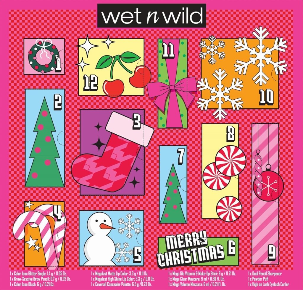 Calendario de adviento Wet n Wild 2026, ya a la venta 1 La portada de la caja del Calendario de adviento Wet n Wild 2026