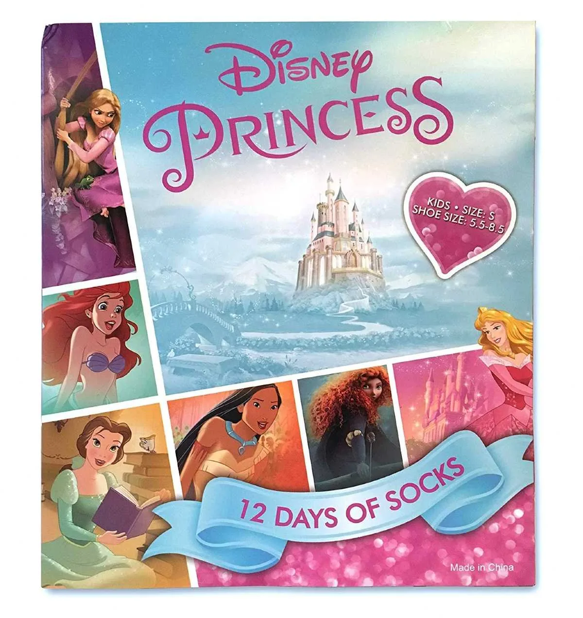 calendario adviento calcetines princesas disney