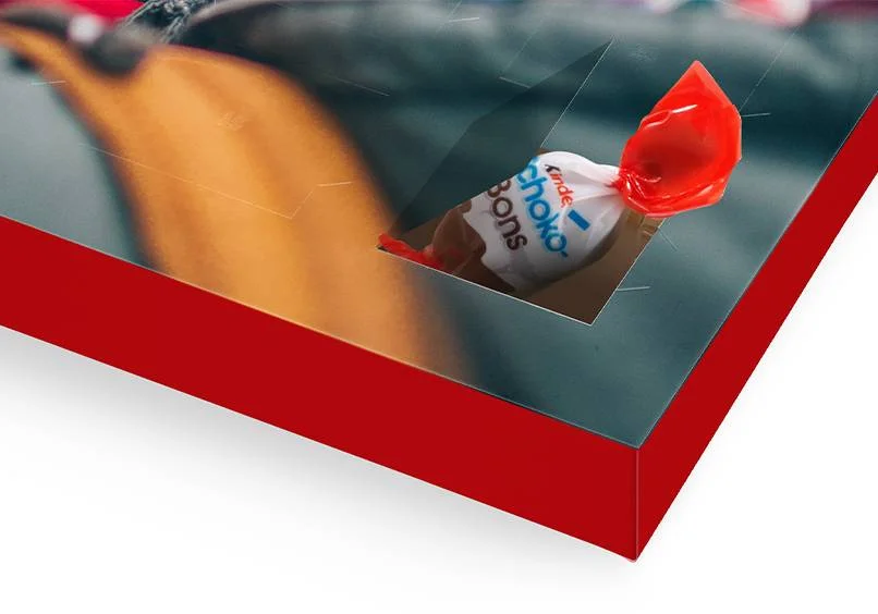 calendario adviento con foto y chocolatinas